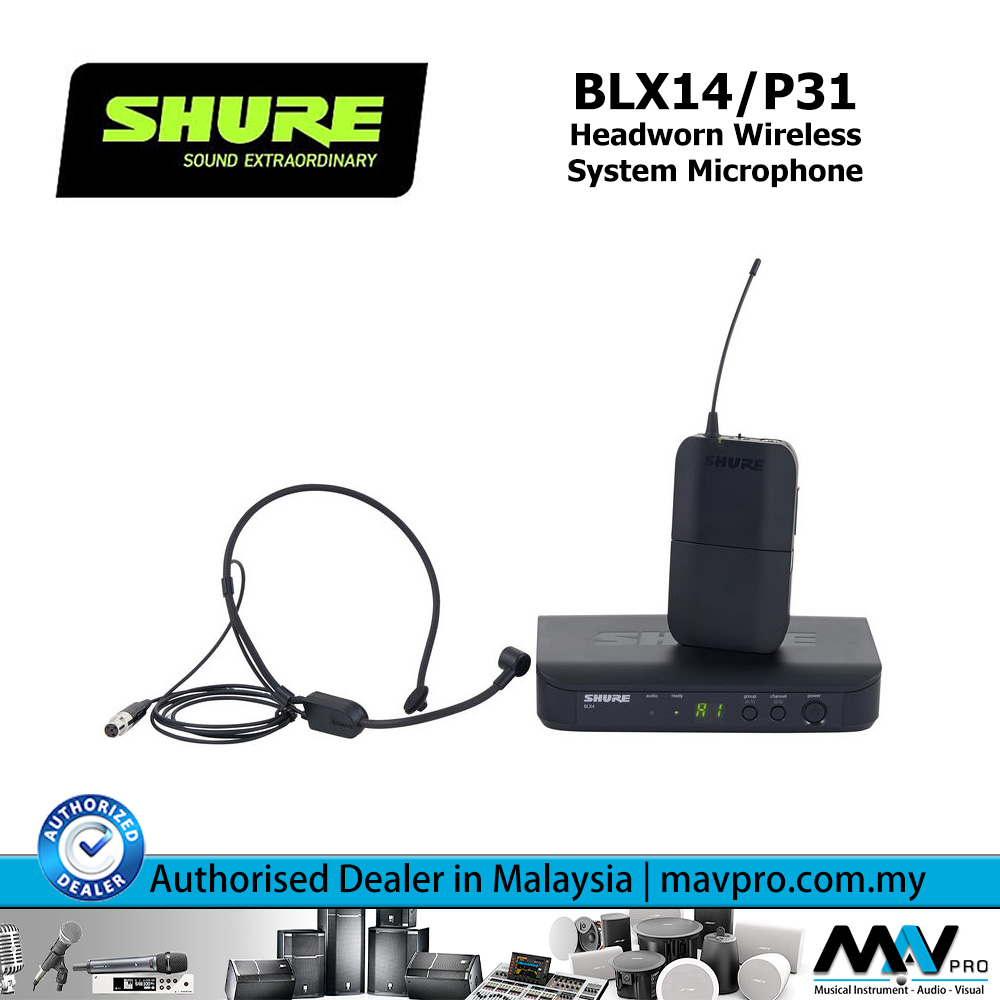 Shure BLX14/P31 Wireless Headworn Microphone System (SHURE BLX14/P31) l